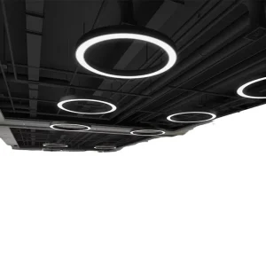 Custom 30~150mm Width Indoor Commercial Office Gym Shopping Mall Supermarket Curved LED Light
