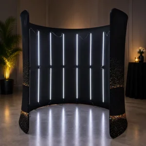 Custom 360 Photo Booth Enclosure Backdrop Party Event Easy Setup Advertising Photo LED Backdrop Booth Enclosure