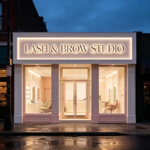 Custom 3D Backlit Channel Letter Sign Rust Proof Metal LED Channel Letter Outdoor Waterproof Beauty Store Front Sign
