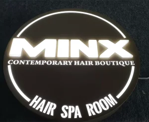 Custom 3D Illuminate LED Sign Box Stainless Steel Metal Waterproof Illuminated Business Logo Advertising