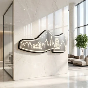Custom 3D Led Sign Shop Name Led Business Sign Medal Light up Signs Led Backlit Letter 3D Metal Acrylic Wall Decor IP65