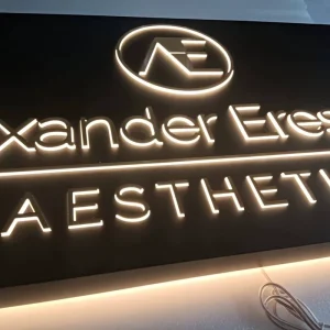 Custom 3D Light Signage Acrylic LED Metal for Company Hospital Application Outdoor Light Box