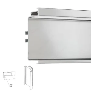Custom 6000 Series Aluminium Profile LED Recessed C Channel Extruded Profile for Cutting Welding Services