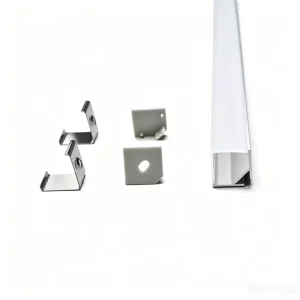 Custom 6000 Series Custom 16*16mm Recessed Mounted Anodized LED Strip Light Housing Aluminum Profile Channel Frame