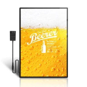 Custom A2 Advertising Display Lightbox Aluminum Poster Frame Snap Ultra Thin Advertising Metal Lighting LED Light Box