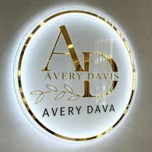Custom Acrylic 3D Engraved Ultra Slim LED Neon Light Box Sign Backlit Advertising Indoor Wall Art Mall Buildings Office