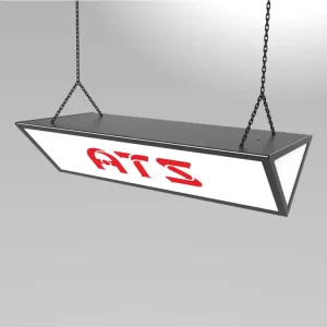 Custom Acrylic LED Illuminated Advertising Light Boxes for Supermarket Shopping Mall Parking Lot Signage Hang