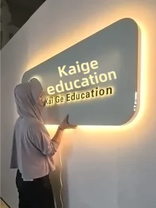 Custom Acrylic LED Light Box Logo Sign Reception Backdrop Wall Display Board OEM