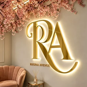 Custom Acrylic Led Sign Led Backlit Sign Led Hair Salon Open Sign Custom 3D Led Signboard Outdoor Signage For Beauty Studio