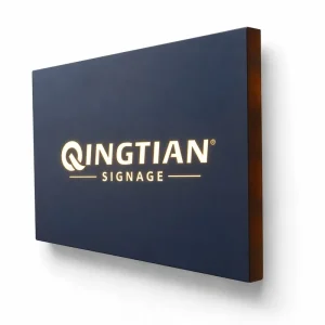 Custom Ad LED Light Box Acrylic Stainless Steel Illuminated Signboard Hollow out Frontlit Logo Advertising Sign