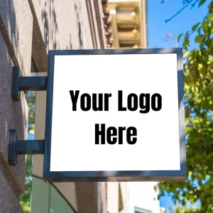 Custom Advertising Acrylic Aluminum Ultra Slim Double Sided LED Light Box 4000 Lumens Decorative Hanging Option Weatherproof