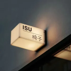 Custom Advertising Cube Acrylic Light Box Letter for Business Outdoor Advertising Wall Sign