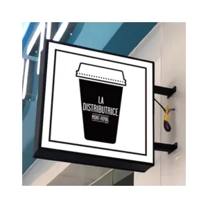 Custom Advertising Light Box Sign Coffee Shop Outdoor Led Light Boards Double Sided Acrylic Light Box