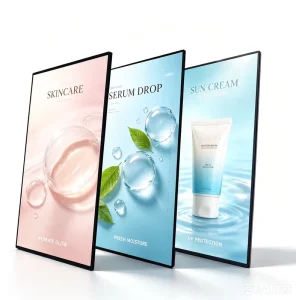 Custom Advertising Light Boxes Ultra Slim Aluminum Alloy Energy Saving A1 A4 Size LED Backlit Wall Mount Indoor Signage Displays
