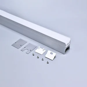 Custom Aluminium Profile for LED Lighting Strip Cabinet Recessed Aluminum Light Profile for LED Display Cabinet