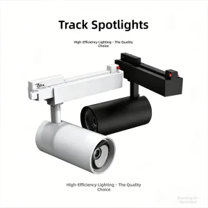 Custom Aluminum COB LED Track Spotlight 360 Degree Rotatable 10-35W Commercial Track Lighting for Retail Shop Window Display