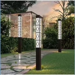 Custom Aluminum LED Pathway Light Modern Outdoor Garden Pillar Lamp Q235 for Courtyard Walkway Decoration