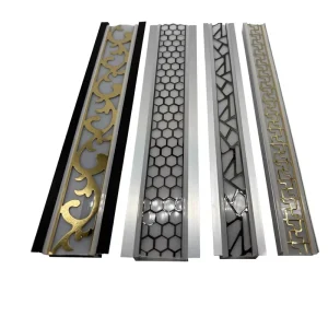 Custom Aluminum Profile LED Linear Light with Decorative Art Diffuser Cover Tremless Plaster in Profile Decorative Art Diffuser