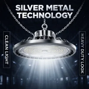Custom Aluminum UGR<19 Remote Control Motion Sensor UFO High Bay Chain/Pendant Mount IP54 Light Warehouse