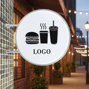 Custom Anime Fabric Two Sided Acrylic Metal Logo Outdoor LED 3D Advertising Light Boxes Sign Display
