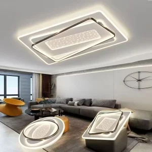 Custom Bright Home Flush Mount Ceiling Light LED Ceiling Light Fixture White Modern Ceiling Lamp for Bedroom Bathroom