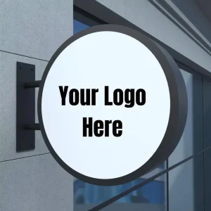 Custom Business LED Light Box Sign Hanging Rectangle Double Sided Illuminated Decorative Sign for Indoor Outdoor Advertising
