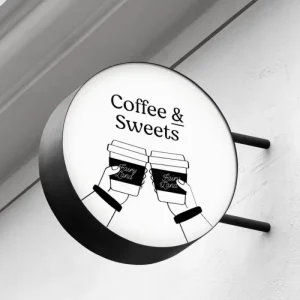 Custom Business Sign LED Outdoor Light Box Advertising Custom LED Light Displays Coffee Shop Restaurant Sign LED Light Box Sign