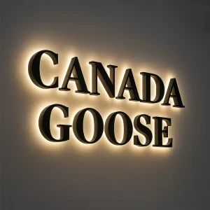 Custom Business Storefront Advertising Skin Salon 3D LED Signage Channel Letter Metal Gold Color LED Backlit Letter Sign
