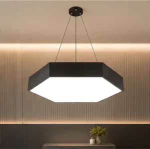 Custom Commercial Hexagon Pendant Light Architectural LED Lighting Solution