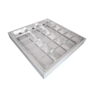 Custom Design Modern G13 2x2ft Fluorescent T8 Grille Light Fixture 220V 600×600 Surface Mounted Troffer 3x18W LED 5 Year 6000K