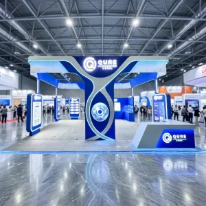 Custom Design Modular Wooden Booth Interactive LED Sustainable Trade Show Booth 20×20 30×30 Luxury Wooden Booth