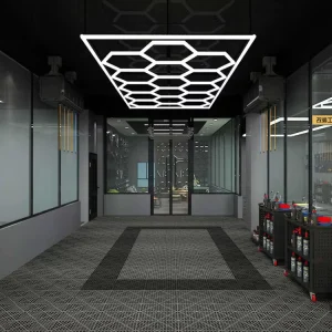 Custom Designed Car Hexagon Led Light Garage Lighting for the Car Workshop