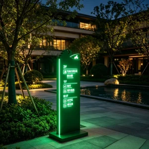 Custom Designed Directional Sign Outdoor Floor Standing Business Sign
