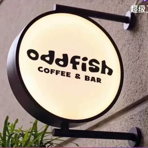 Custom Double-Sided LED Aluminum Advertising Light Box Signage for Coffee Shops Restaurants Outdoor Use