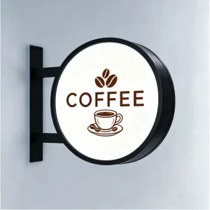Custom Double Sided LED Aluminum Frame Hanging Rectangle Outdoor Advertising Light Box Weatherproof Business Decor Shop Cafe