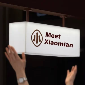 Custom Double Sided LED Illuminated Light Box for Hotel and Restaurant