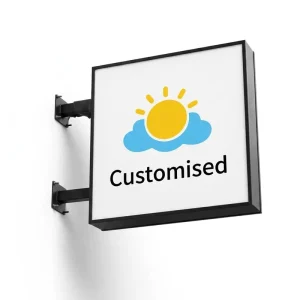 Custom Double Sided LED Light Box Decorative Aluminum for Personalized Advertising Waterproof Business Signs for Pet Stores