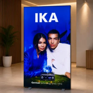 Custom Double Sided SEG Light Box Portable LED Fabric Frameless Slim Advertising Light Box Free Standing Rectangle for Indoor