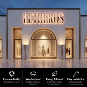 Custom Enseigne Lumineuse LED Illuminated Sign Acrylic Custom LED Sign Backlit Letter Sign for Indoor Office Business