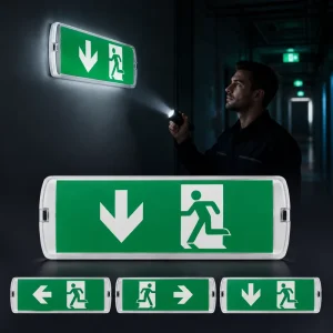 Custom Factory Direct Sale LED Emergency Light with Rechargeable Power Supply
