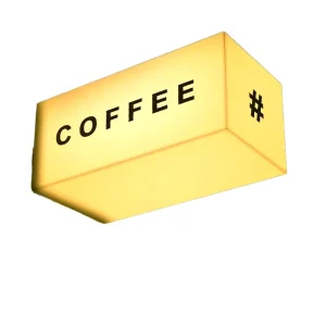 Custom Four-Sided Illuminated Acrylic LED Light Box for Shop Advertising