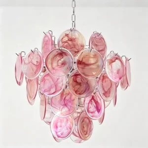 Custom French Vintage Murano Glass Branch Chandelier Artistic 3-Color Dimmable LED Pendant Light for Hotel Villa Dining Room