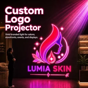 Custom Full Color Logo Gobo Projector Outdoor LED Projection Light for Store Entrance Pavement and Building Facade