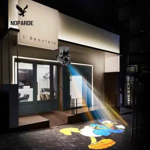 Custom Gobo Projection Lamp 25W Rotating Indoor Lighting HD Led Logo Projector Light IP67 Waterproof Led Advertising Lights