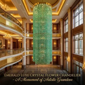 Custom Gold Crystal Pendant Chandelier Hanging Remote Control Dimmable Energy-Saving LED 360 Beam Angle Living Room Lighting