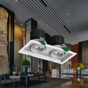 Custom Grille Spotlight Embedded Ceiling Downlight for Luxury Jewelry Watch Mall Counter Highlight Fixture