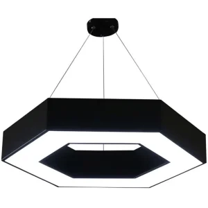 Custom Hexagon Honeycomb LED Ceiling Panel Light Soft Film Stretch Decorative Office Retail UV Printed PVC Backlit 3CCT Aluminum
