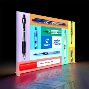 Custom High Definition Printed SEG Light Box Aluminum Frame LED Backlit Indoor Advertising Lightbox