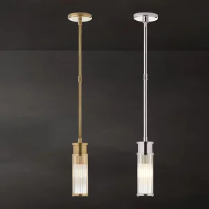 Custom Indoor Hotel Bedroom Fixture Glass Hanging Lamp Nordic Decorative Lighting Brass Round Bedside Pendant Light