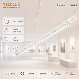 Custom LED Batten Light OEM ODM Linear Luminaire with Driver Options for Commercial Projects
